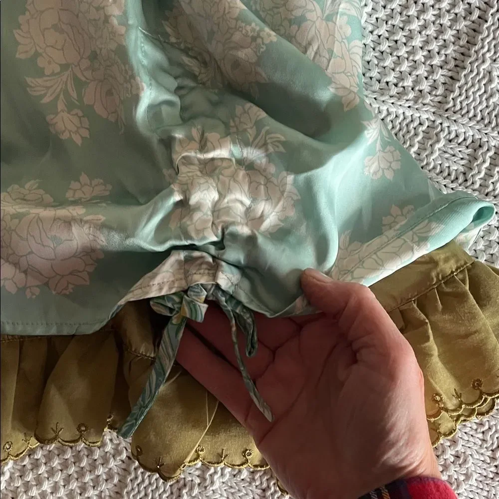 Matilda Jane Serendipity Cupcake Dress Size M Layered Satin Whimsy Coquette
